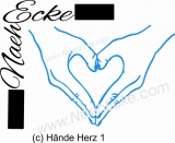PLOTTERdatei Hände Herz 1 SVG / EPS