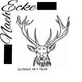 Embroidery Deer 14-1 5x7