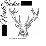 Embroidery Deer 14-1 11.81 x 7.87