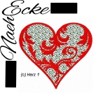 Embroidery File Heart 1 4x4