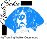 Plotterdatei Treening Walker Coonhound SVG / EPS