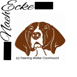 Stickdatei Treening Walker Coonhound 10x10