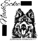 Stickdatei Böhmischer Schäferhund 1-1 13x18