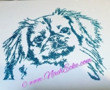 Embroidery Pekinese 3-1 5x7