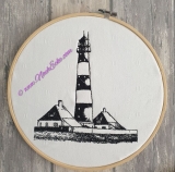 Stickdatei Leuchtturm Westerheversand 18x30 quer Scrib-Art