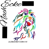 Embroidery Bearded Collie 6-4 4x4