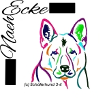 Stickdatei Schäferhund Nr. 3-4 10x10