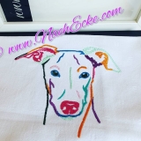 Stickdatei Whippet Nr. 1-4 13x18