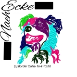 Embroidery Border Collie 16-4 4x4