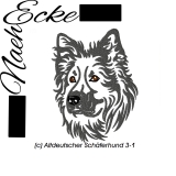 Stickdatei Altdeutscher Schäferhund Nr. 3-1 10x10