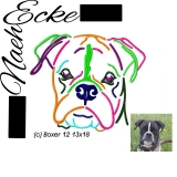 Stickdatei Boxer 12 13x18