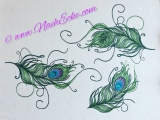 Embroidery Feather 3 4x4