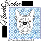 Embroidery French Bulldog 7-5 4x4
