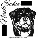 Embroidery Rottweiler Nr. 8-2 5x7