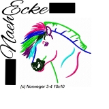 Embroidery Fjordhorse 3-4 4x4