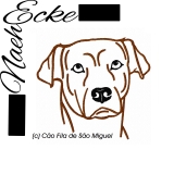 Embroidery Cao Fila de Sao Miguel 4x4