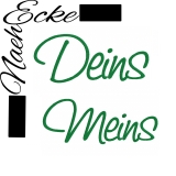 Stickdatei Deins / Meins 20x28