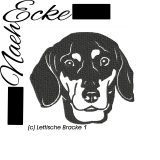 Embroidery Latvian Hound dog1 4x4