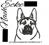Stickdatei Osteuropäischer Schäferhund Nr. 1 10x10