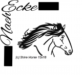 Embroidery Shire Horse 1 5x7