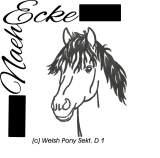 Embroidery Welsh-Pony Sektion D 1 4x4