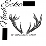 Embroidery Deer Antler 14-3 7.87 x 11.02