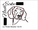 Embroidery Tyrolean Hound 5x7