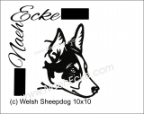 Embroidery Welsh Sheepdog 4x4