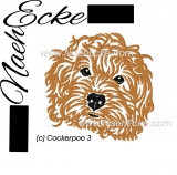 Embroidery Cockerpoo 3 5x7
