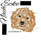 Stickdatei Cockerpoo 3 13x18