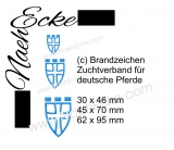 Embroidery Brand Zuchtverband für deutsche Pferde (Zfdp)4x4