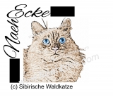 embroidery Siberian Forrest Cat Nr. 1 5x7