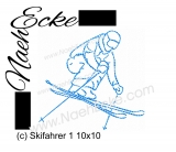 Stickdatei Skifahrer / Ski 1 10x10