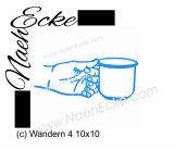 Stickdatei Wandern 4 / Wanderpause 10x10