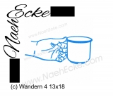 Stickdatei Wandern 4 / Wanderpause 13x18