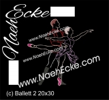 Embroidery Ballet 2 11.81 x 7.87