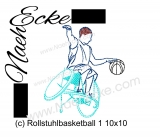 Embroidery wheelchair basketball 1 4x4