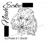 Embroidery Poodle 2-1 11.81 x 7.87