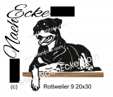 Embroidery Rottweiler Nr. 9 11.81x7.87 / 7.87 x 11.02