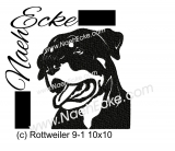 Embroidery Rottweiler Nr. 9-1 4x4