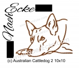 Embroidery Australian Cattle Dog 2 10x10