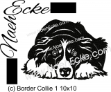 Stickdatei Border Collie Nr. 01 10x10