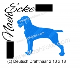 Stickdatei German Wirehaired Pointer 2 5x7