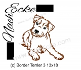 Stickdatei Border Terrier 3 13x18
