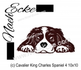 Embroidery Cavalier King Charles Spaniel 4 4x4