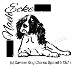 Embroidery Cavalier King Charles Spaniel 4 5x7