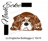 Embroidery English Bulldog 1 4x4