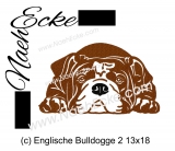 Embroidery English Bulldog 1 5x7