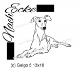 Stickdatei Galgo Nr. 5 13x18