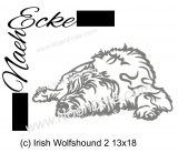 Stickdatei Irish Wolfshund Nr. 2 13x18